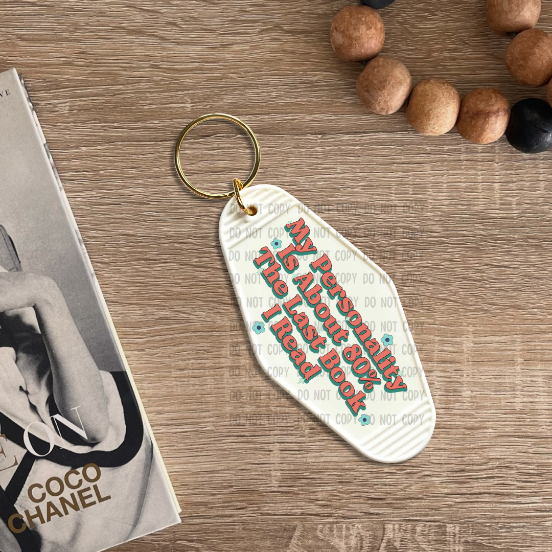 Last book I read - UV DTF Keychain Decal