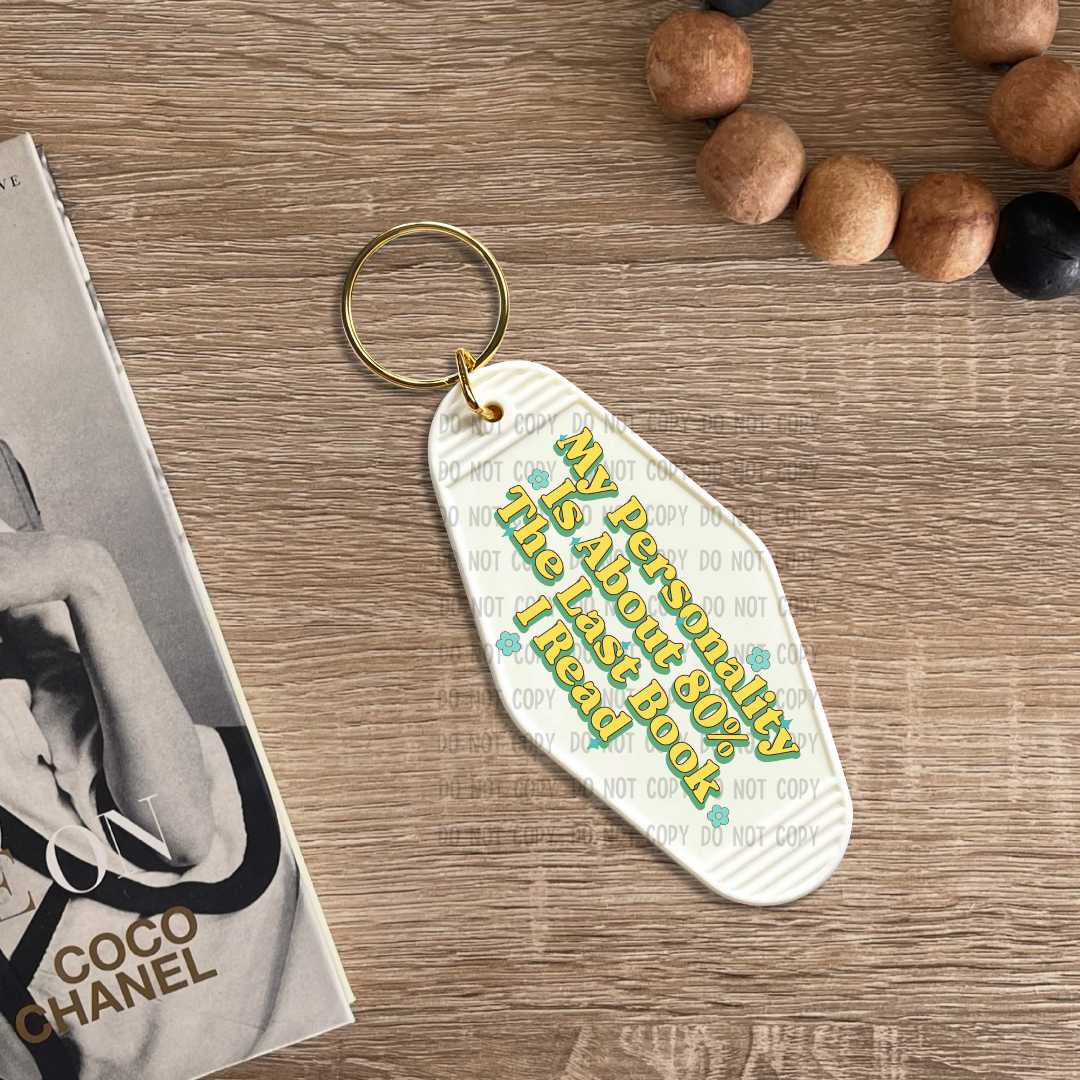 Last book I read - UV DTF Keychain Decal