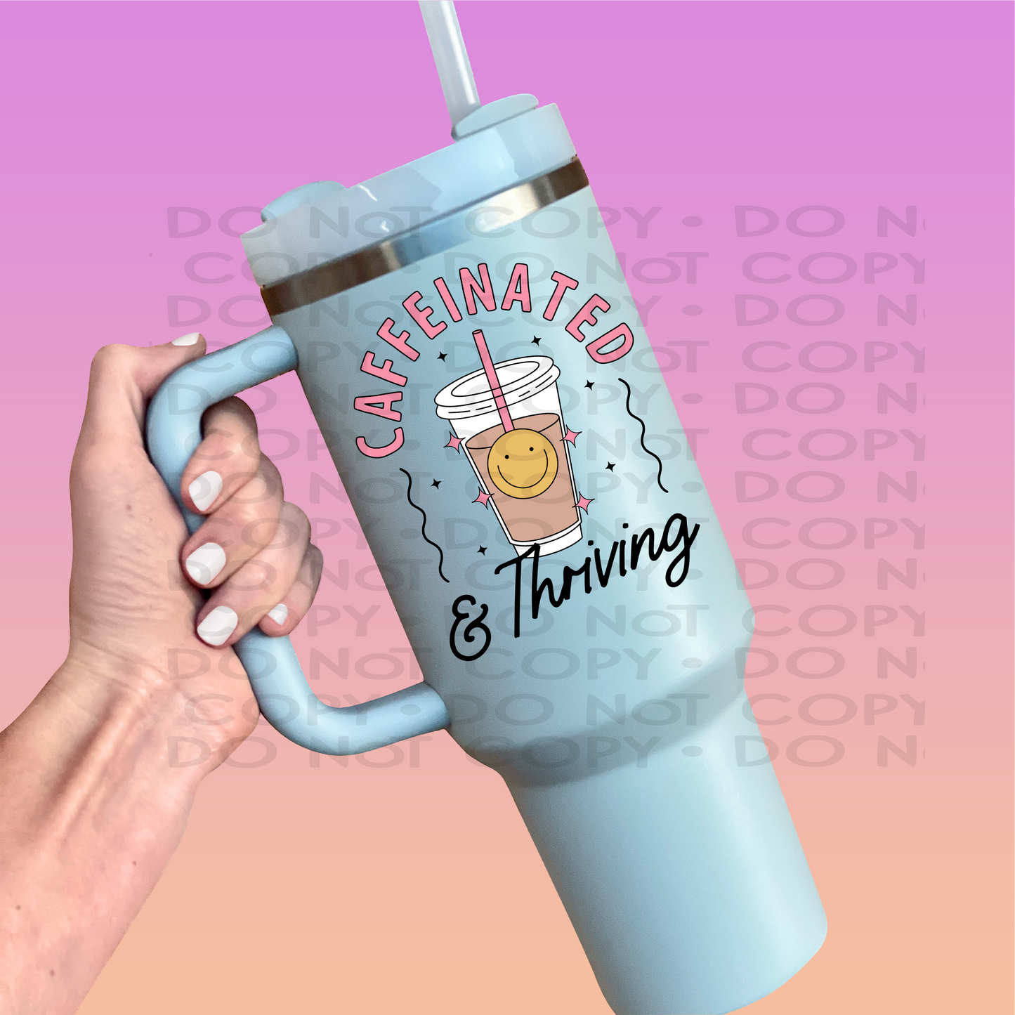 Caffeinated moms club - UV DTF Decal