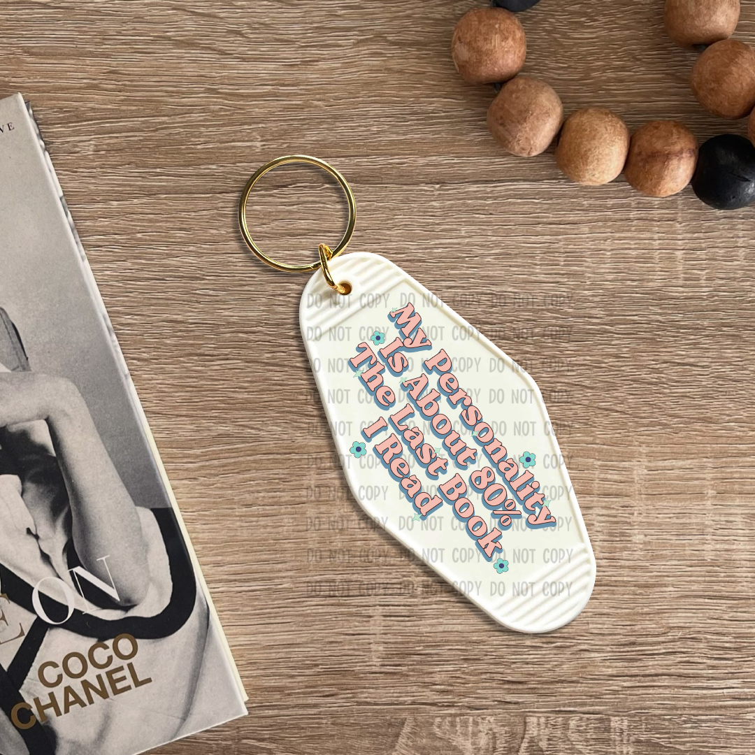 Last book I read - UV DTF Keychain Decal