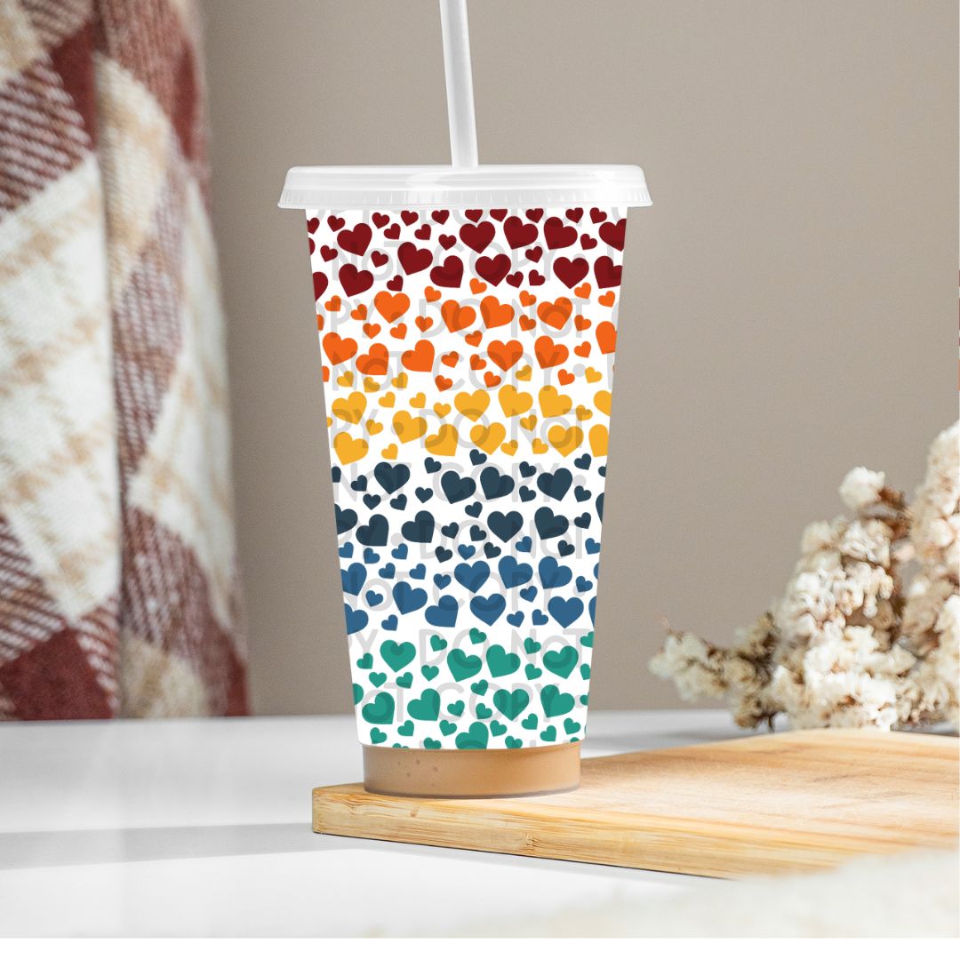 Hearts - UV DTF 24oz Wrap