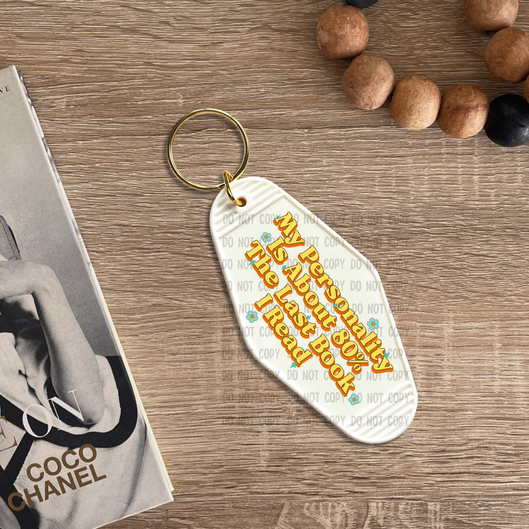 Last book I read - UV DTF Keychain Decal