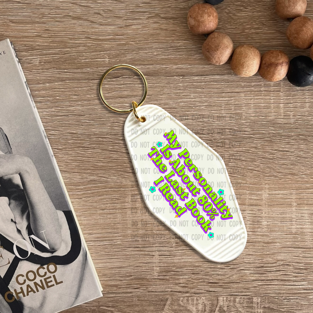 Last book I read - UV DTF Keychain Decal