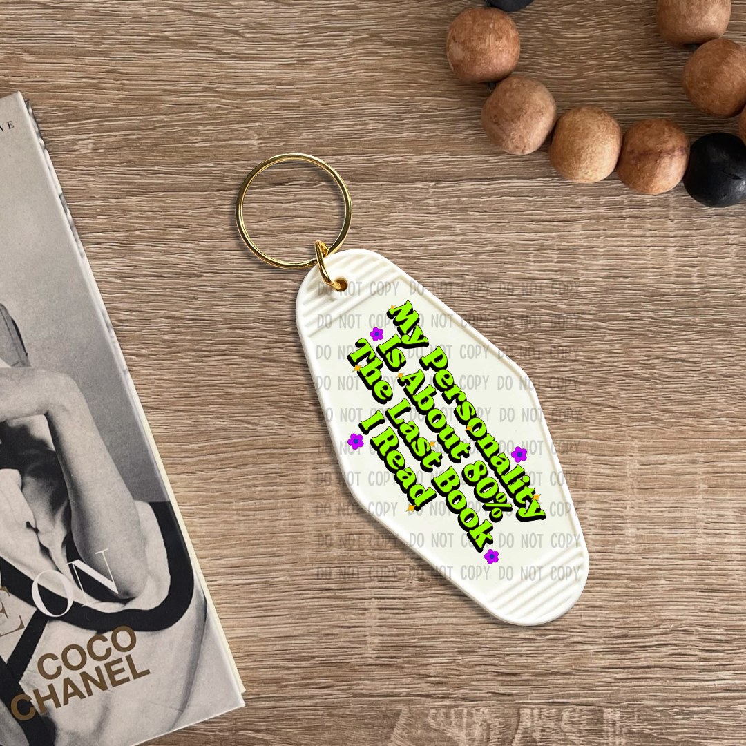 Last book I read - UV DTF Keychain Decal