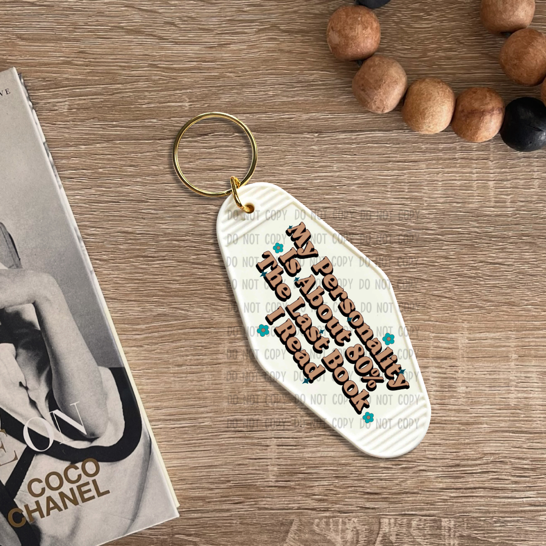 Last book I read - UV DTF Keychain Decal