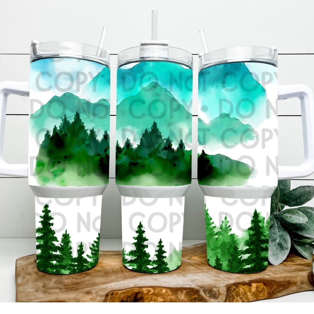 Mountains - 40oz Sublimation Wrap