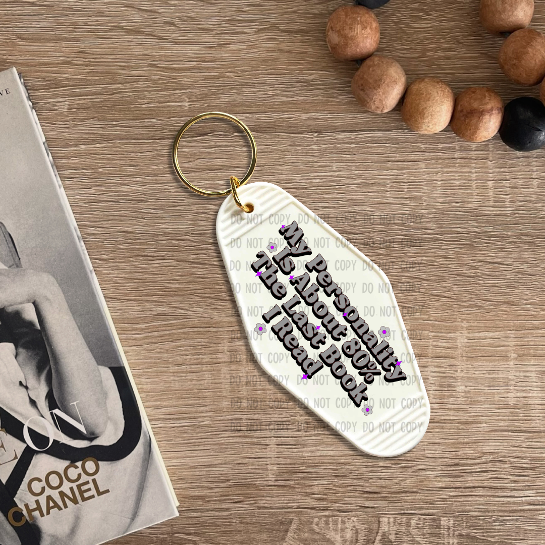 Last book I read - UV DTF Keychain Decal