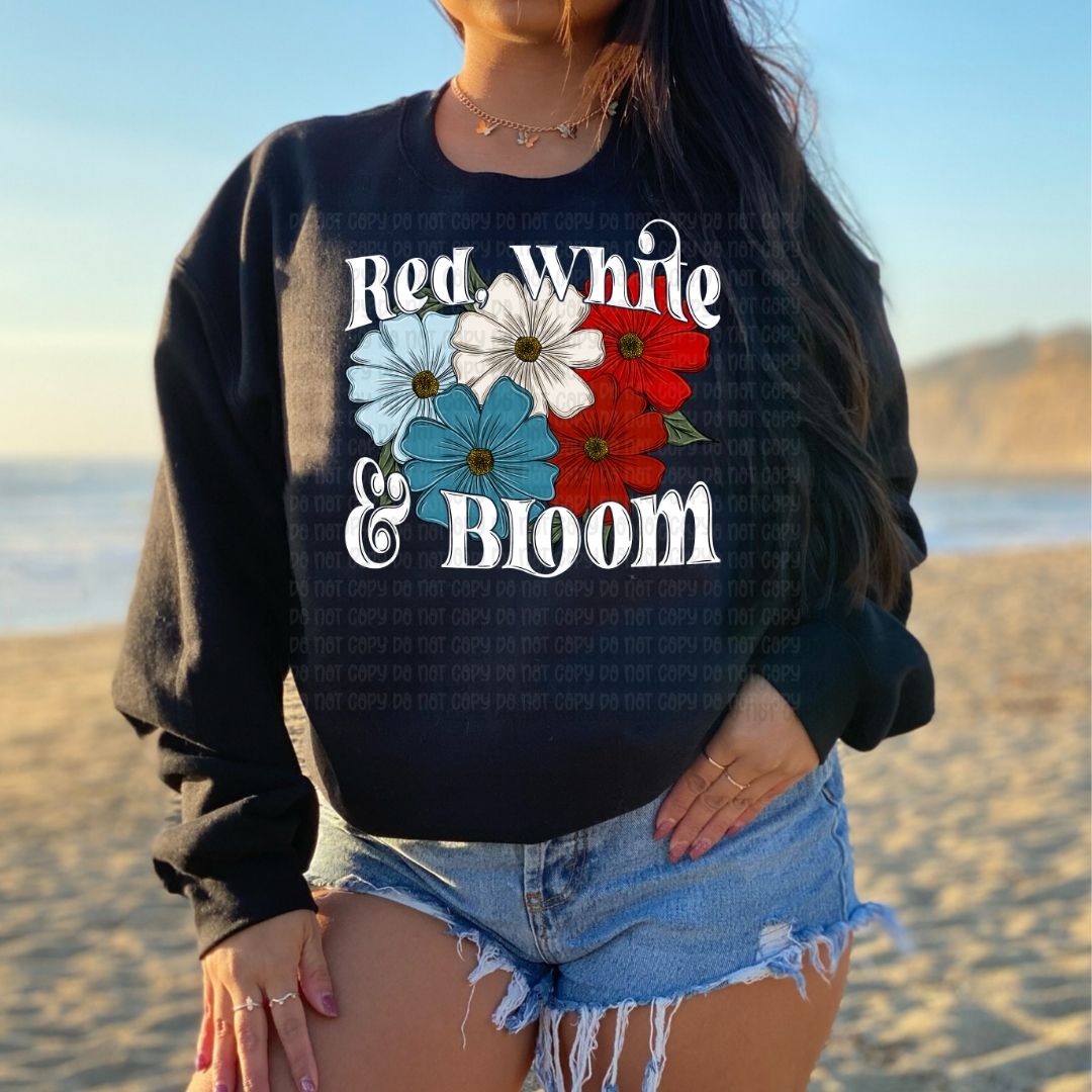 Red White & Bloom - DTF