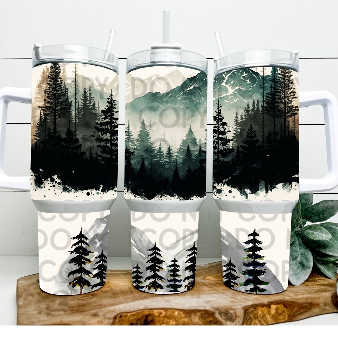 Mountains - 40oz Sublimation Wrap