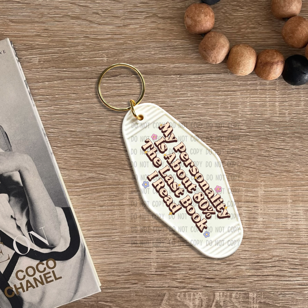 Last book I read - UV DTF Keychain Decal