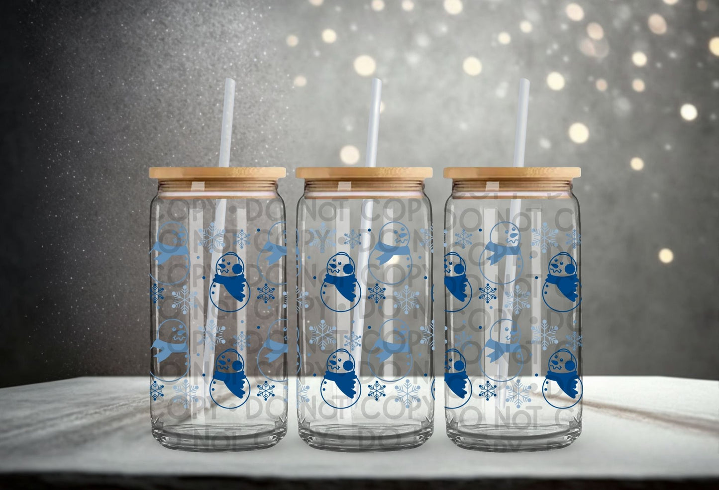 Snowman Wrap 16oz - UV DTF