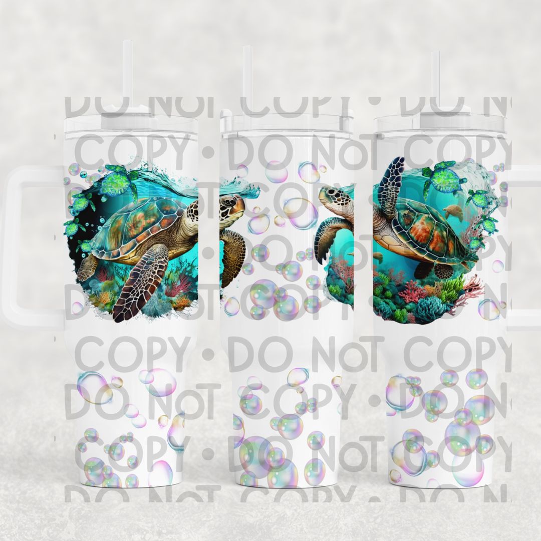 Turtles - 40oz UV DTF Wrap