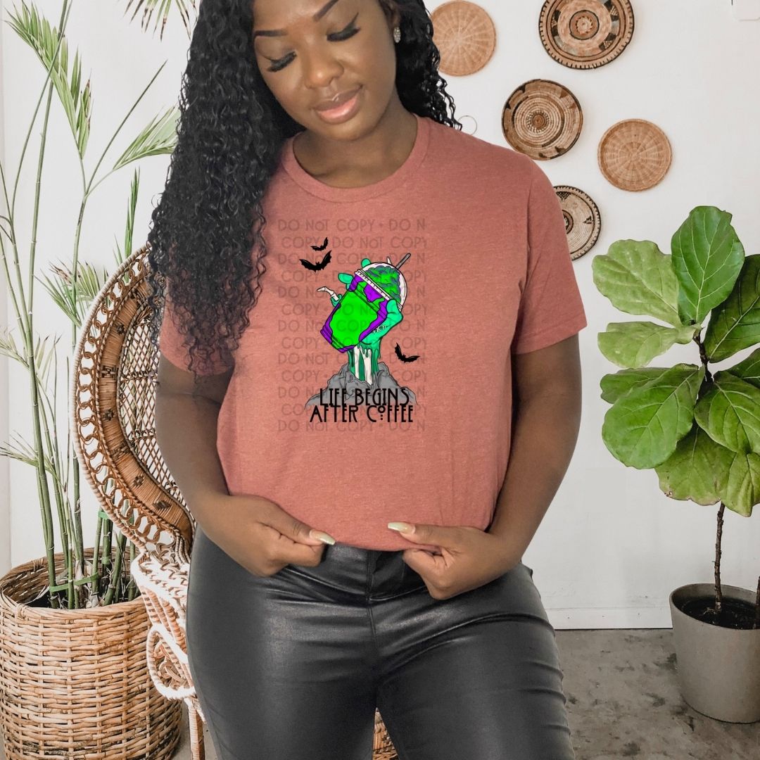 Life Begins After Coffee - DTF