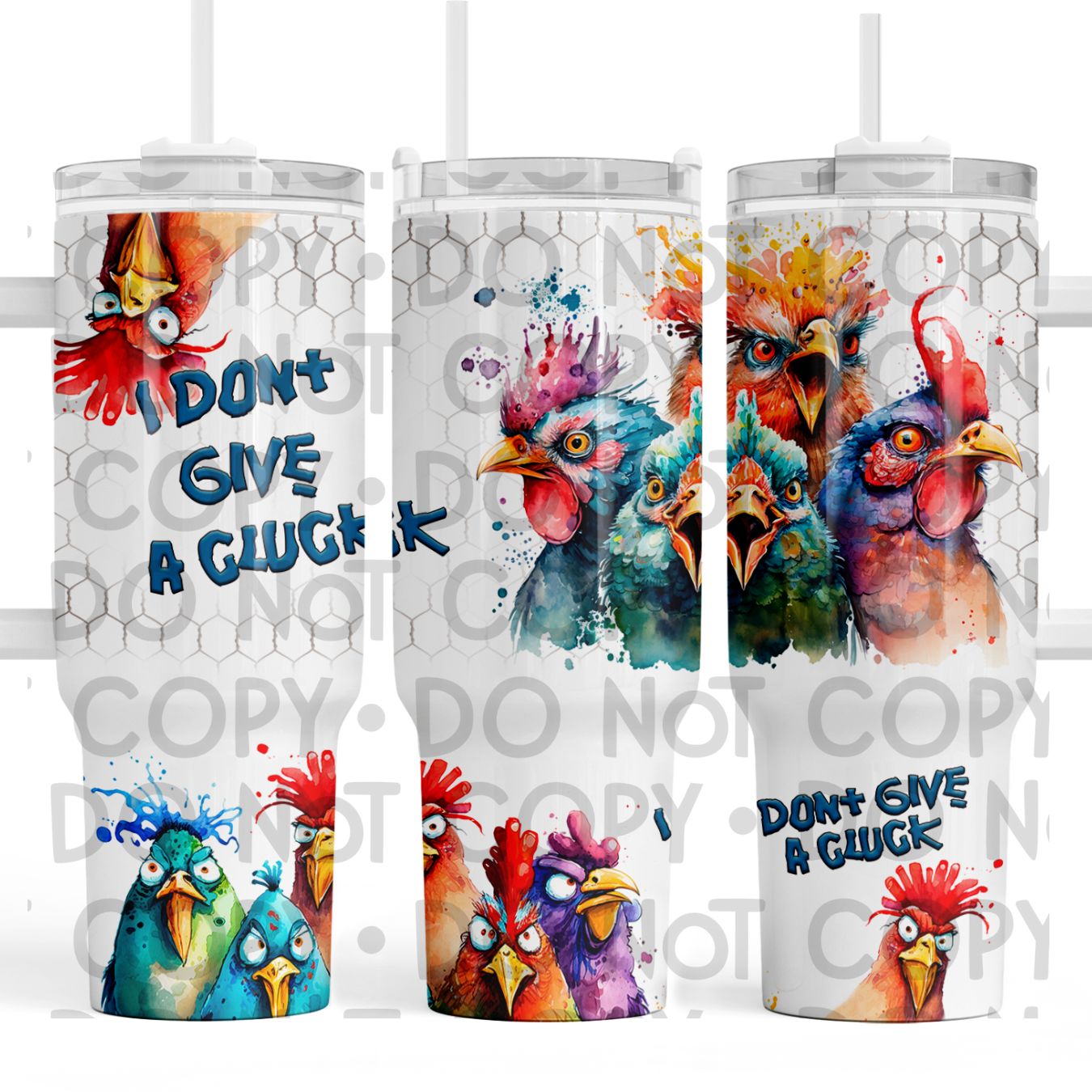 I Don't Give A Cluck - 40oz Sublimation Wrap