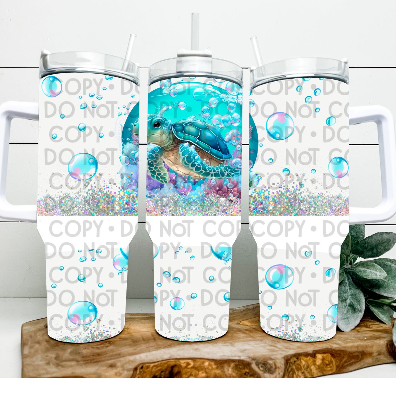 Sea Turtle - 40oz Sublimation Wrap