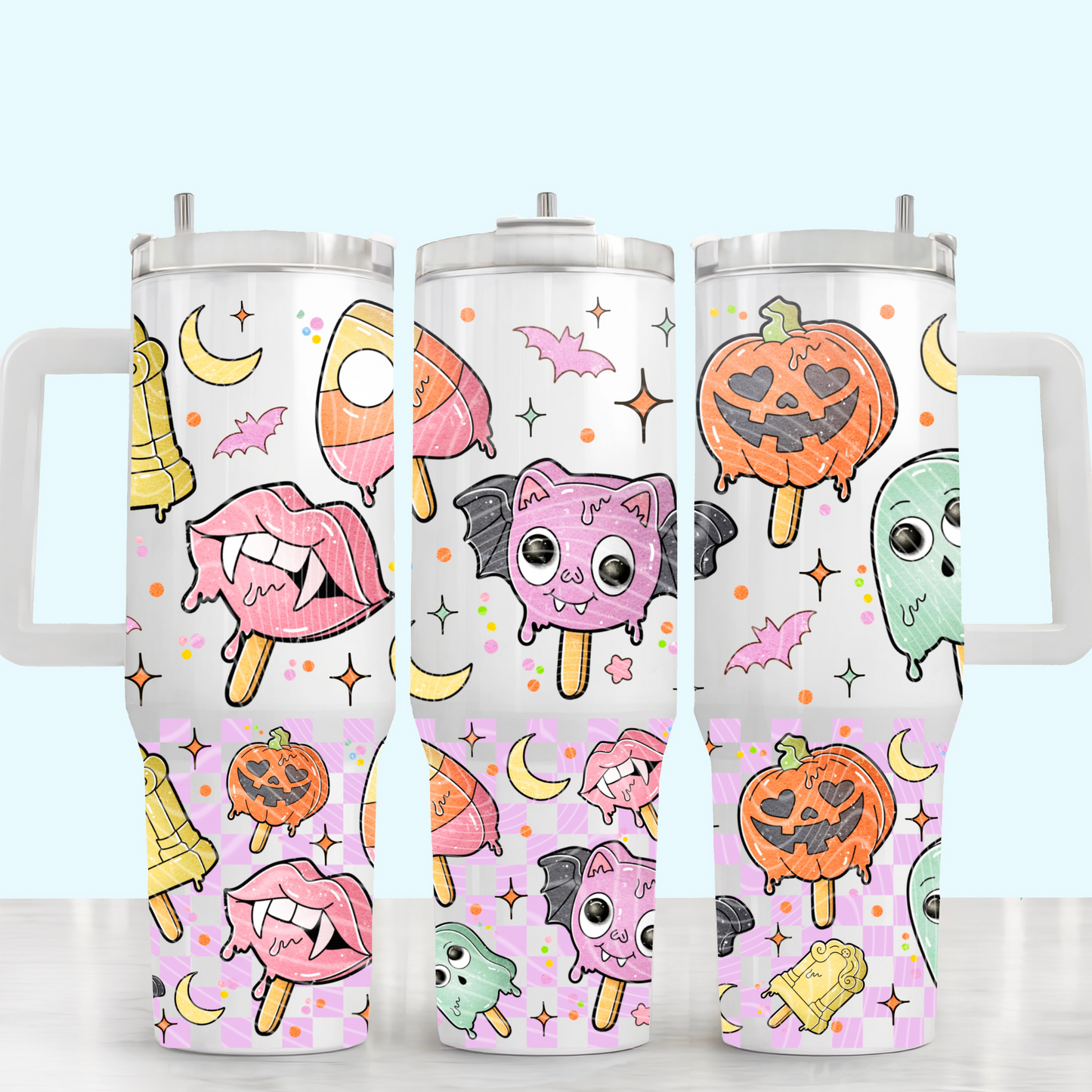 Halloween Popsicles - 40oz Sublimation Wrap