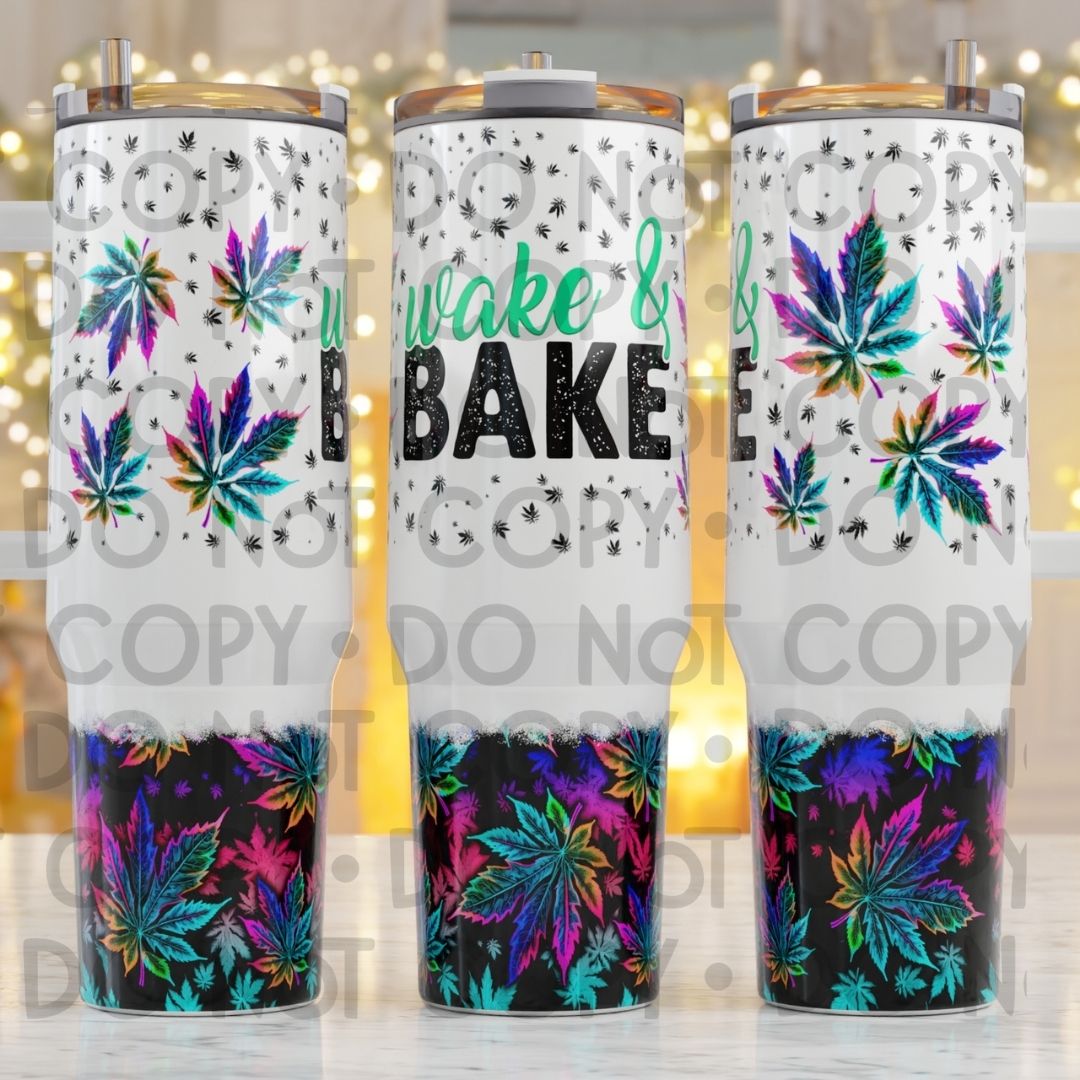 Wake & Bake - 40oz Sublimation Wrap