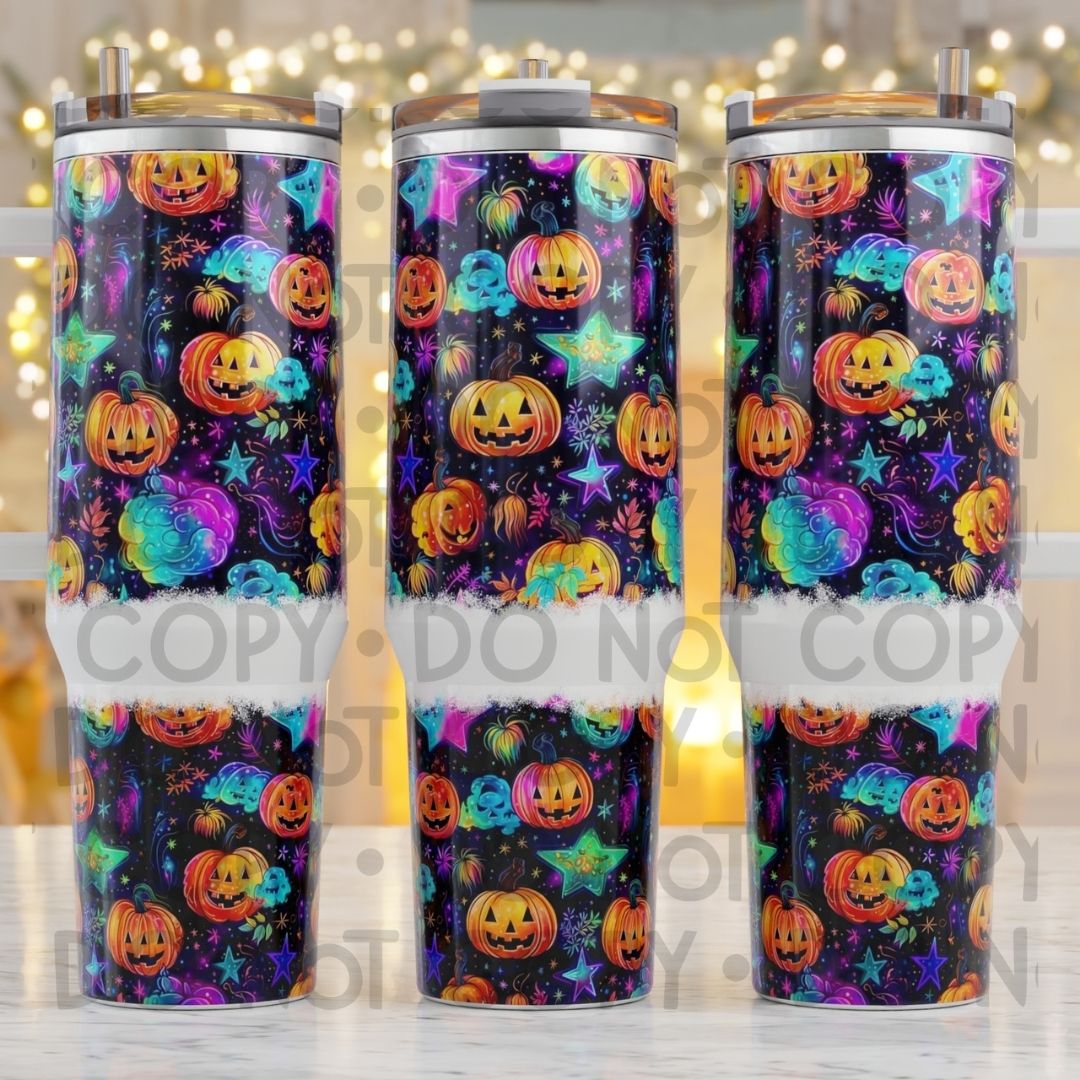 Neon Halloween - 40oz Sublimation Wrap