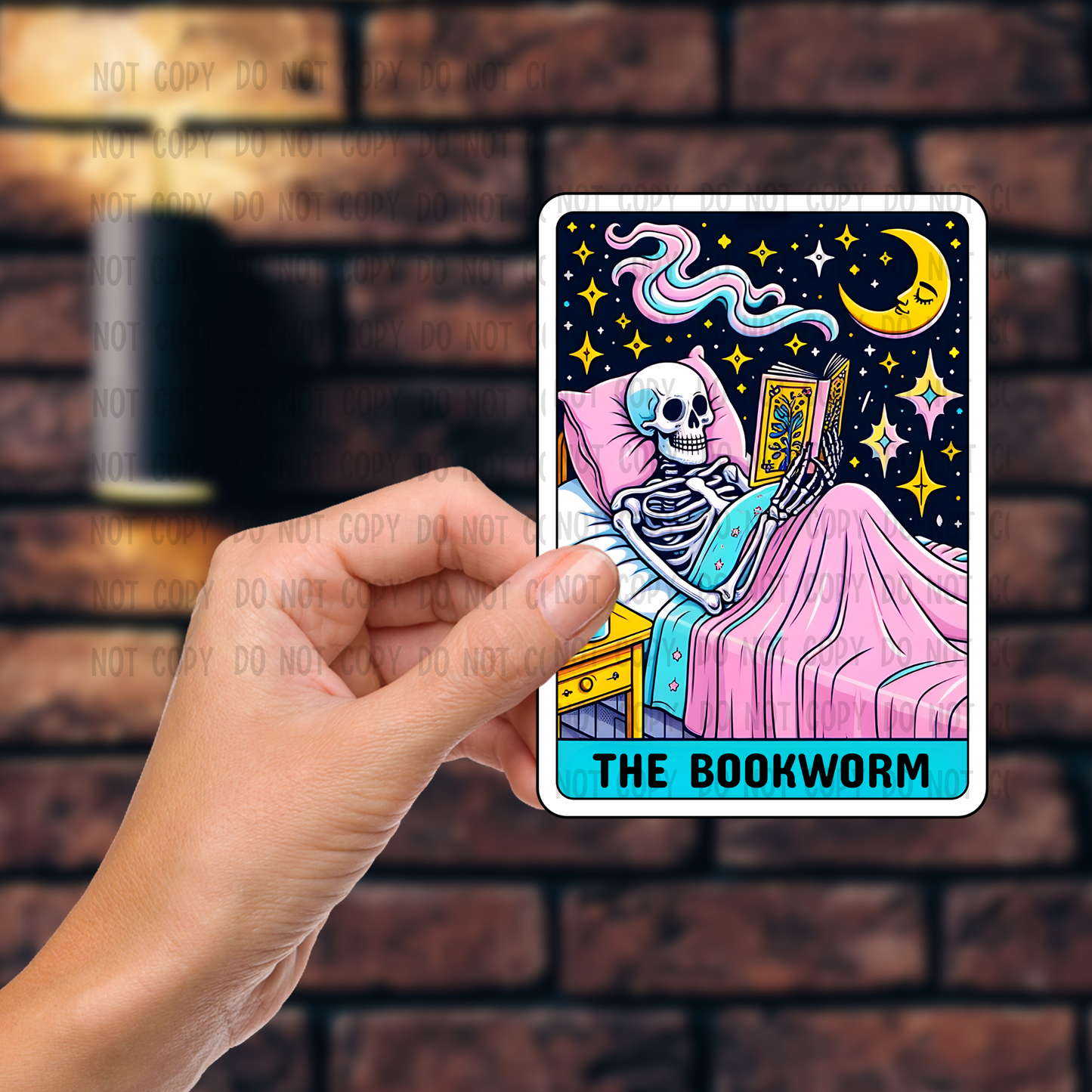 The bookworm - Vinyl Sticker