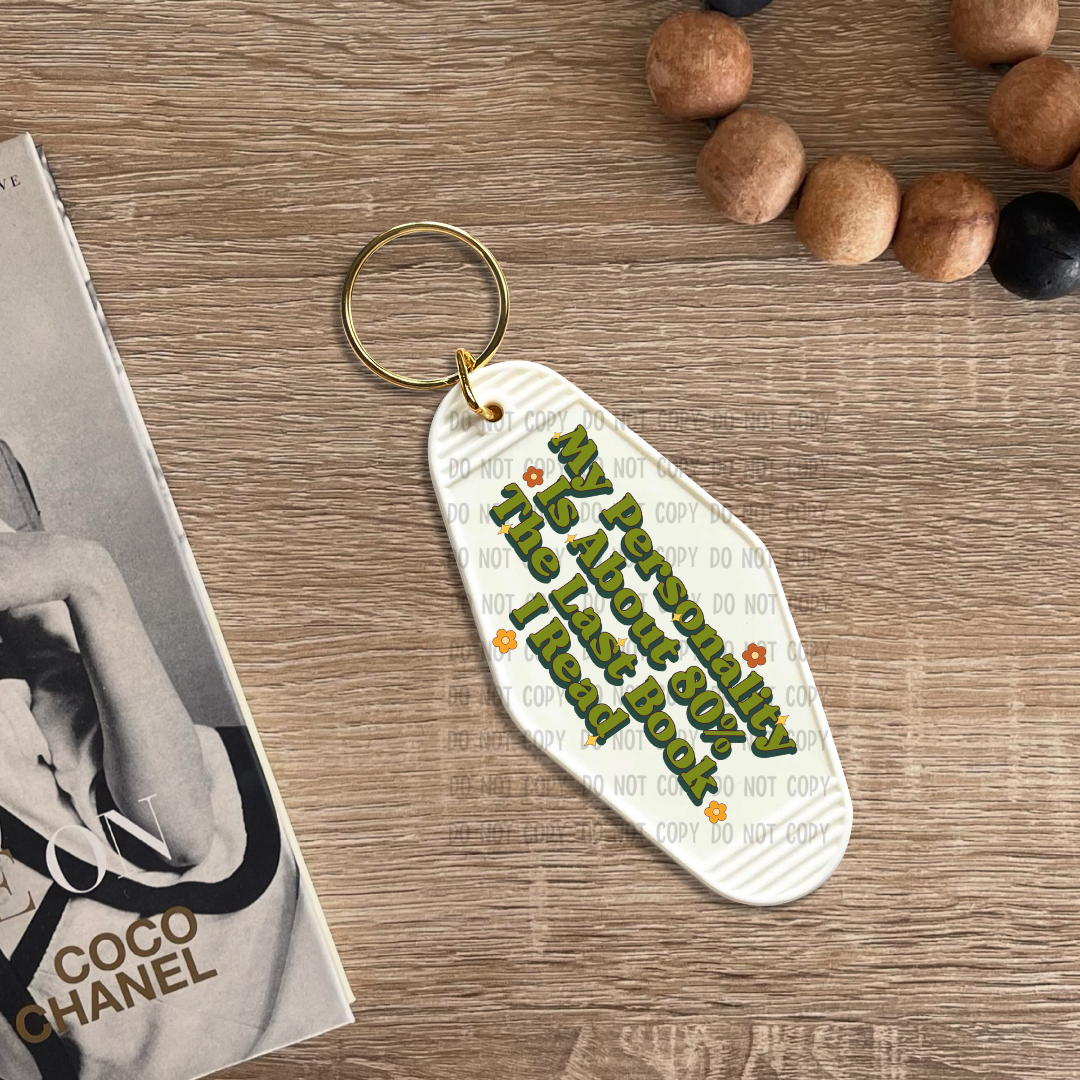 Last book I read - UV DTF Keychain Decal