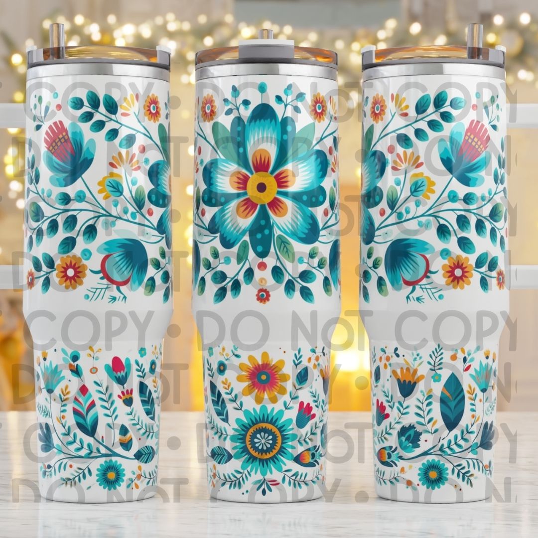 Floral - 40oz Sublimation Wrap