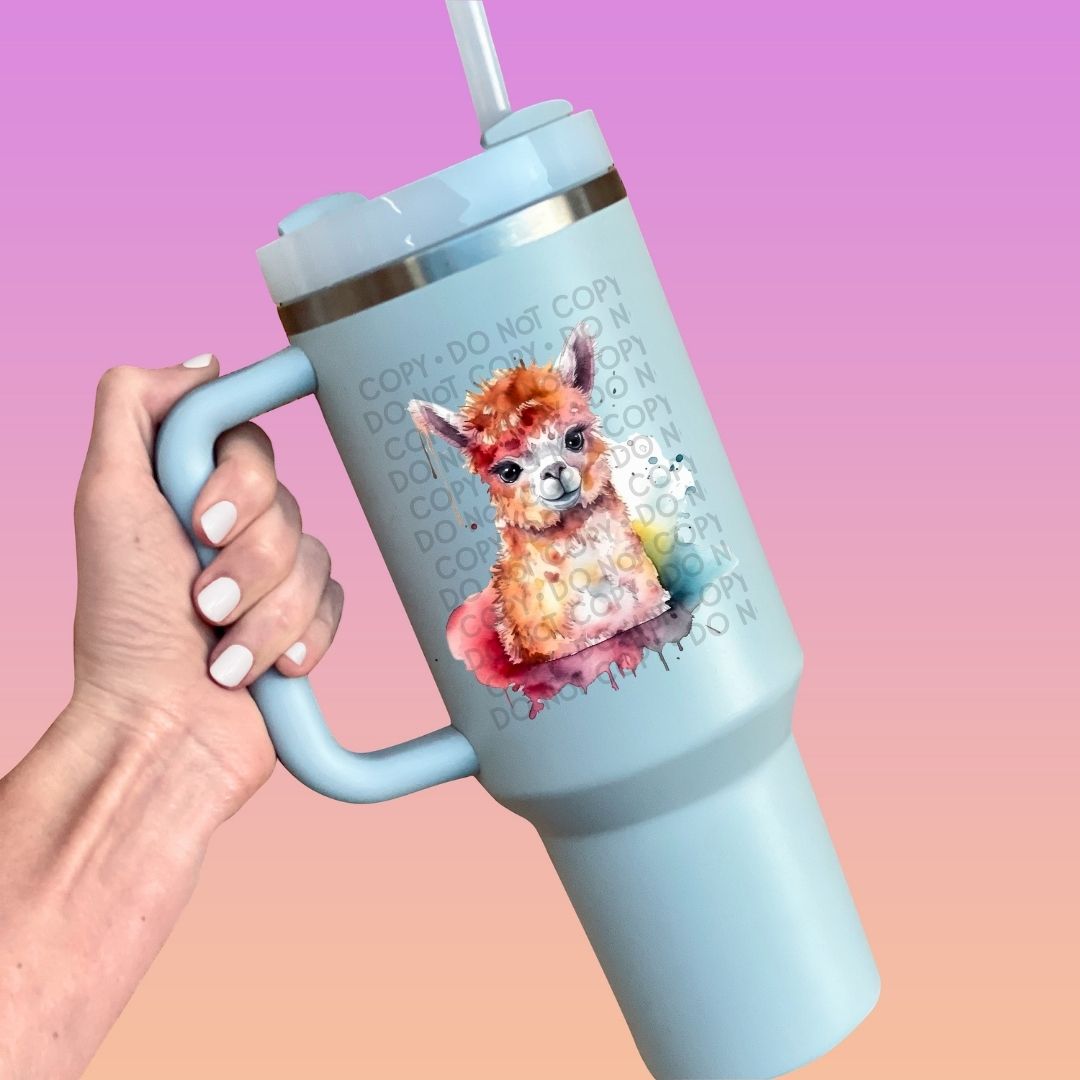 Baby Alpaca - UV DTF Decal