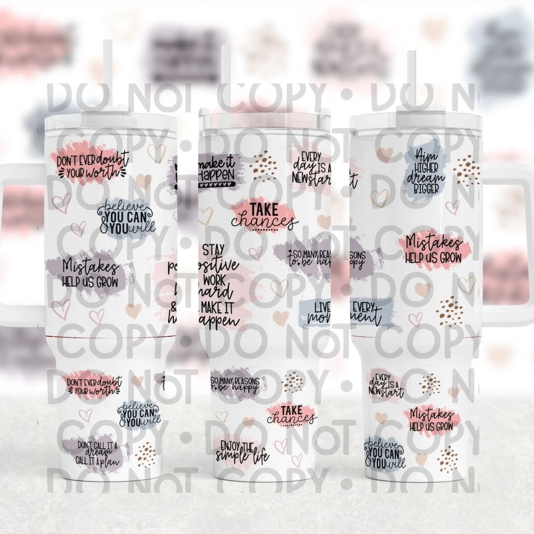 Affirmations - 40oz Sublimation Wrap