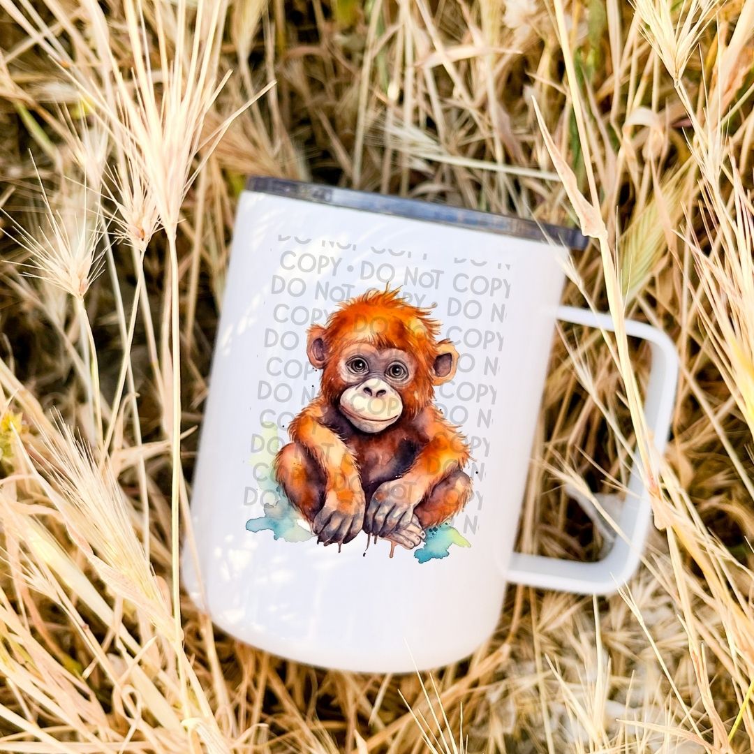 Baby Orangutang - UV DTF Decal