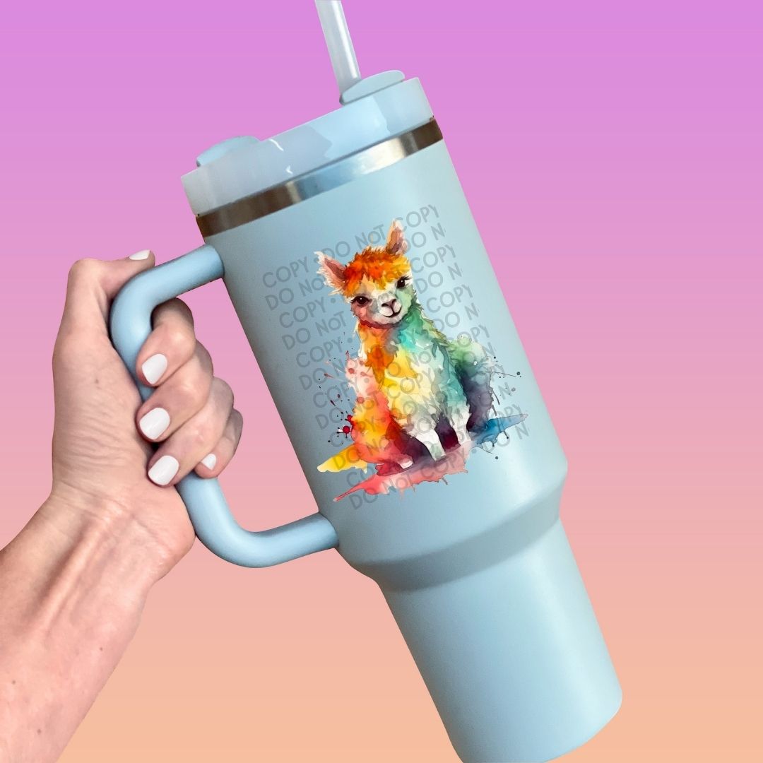 Baby Alpaca - UV DTF Decal