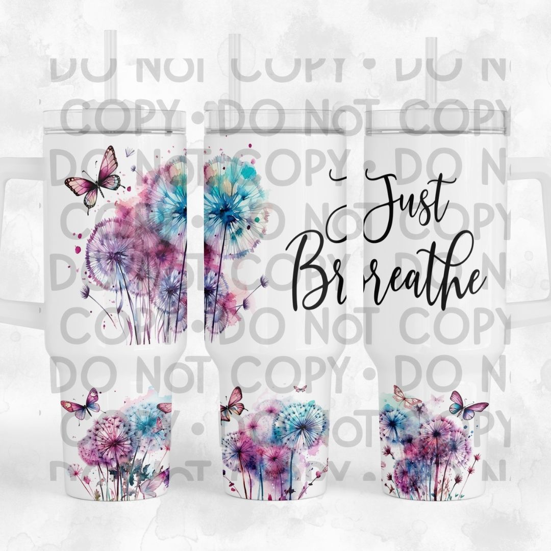 Just Breathe - 40oz Sublimation Wrap