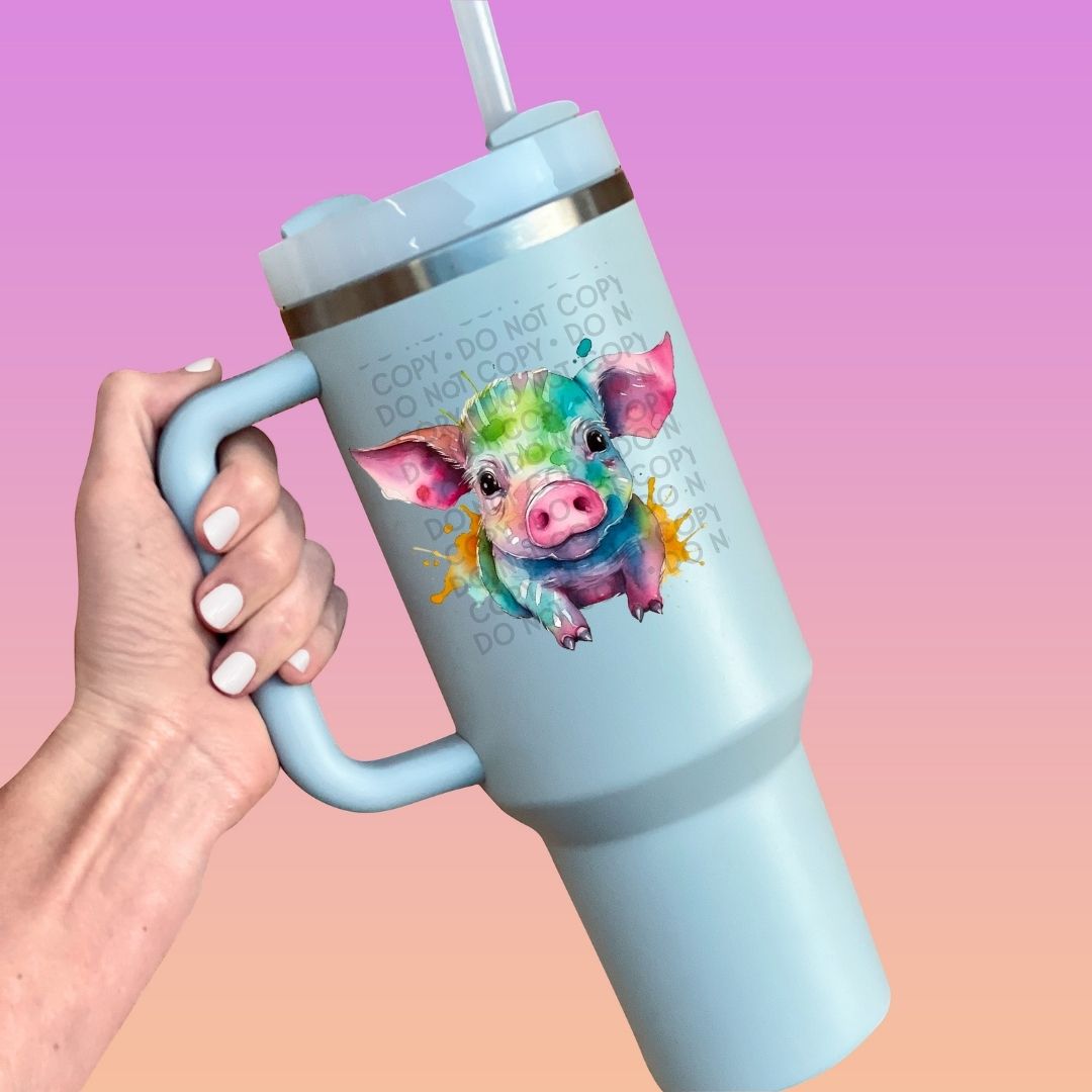 Baby Pig - UV DTF Decal