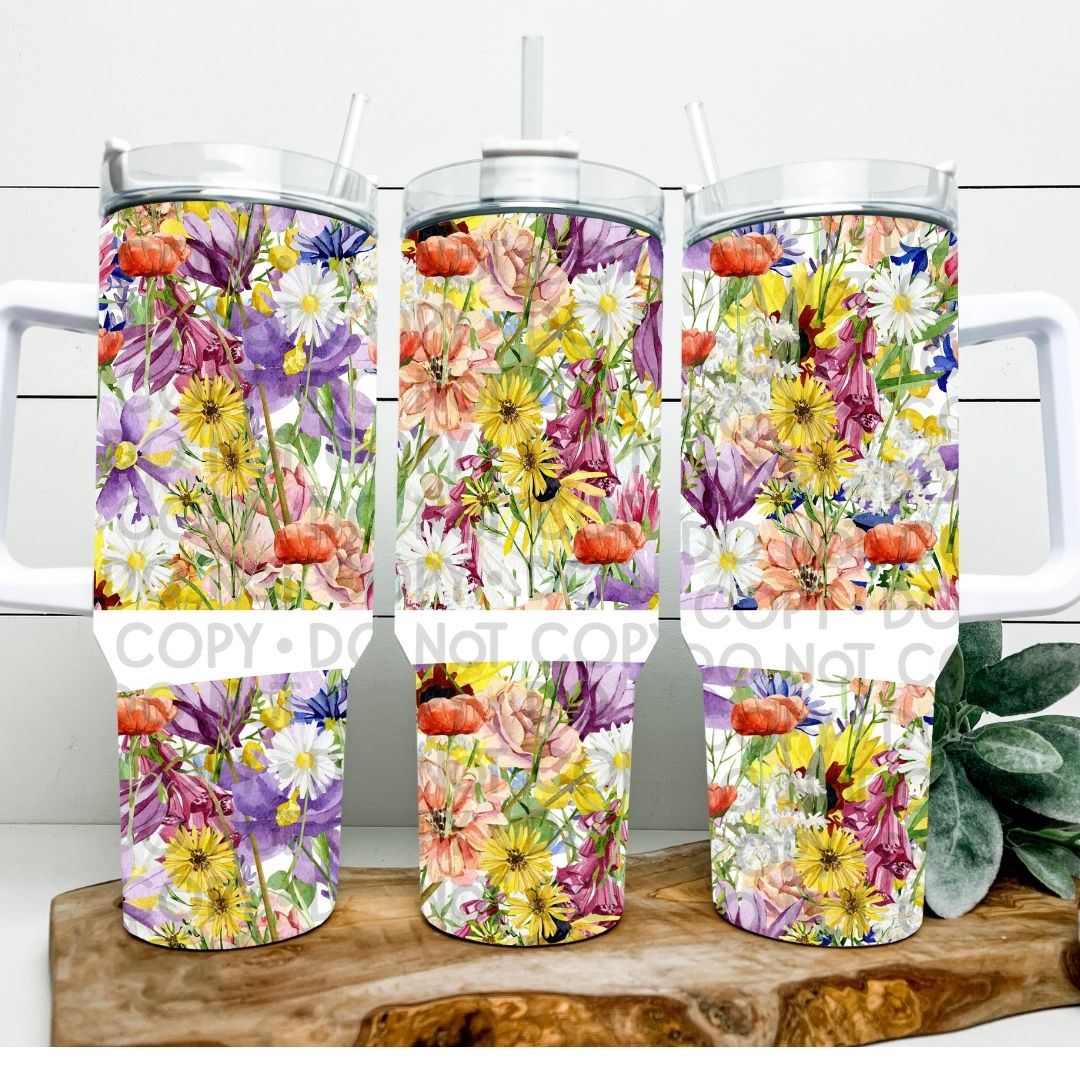 Floral - 40oz Sublimation Wrap