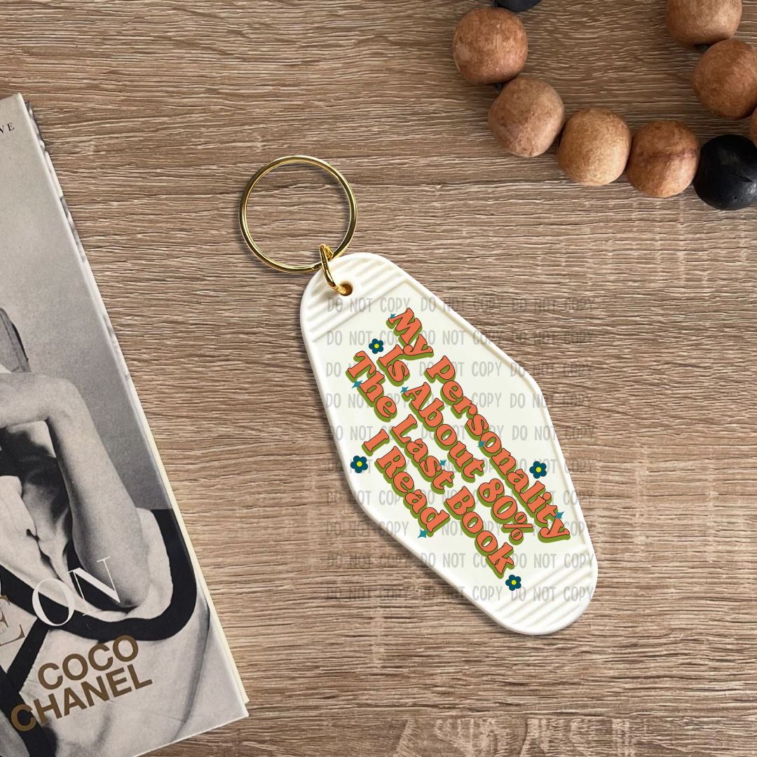 Last book I read - UV DTF Keychain Decal