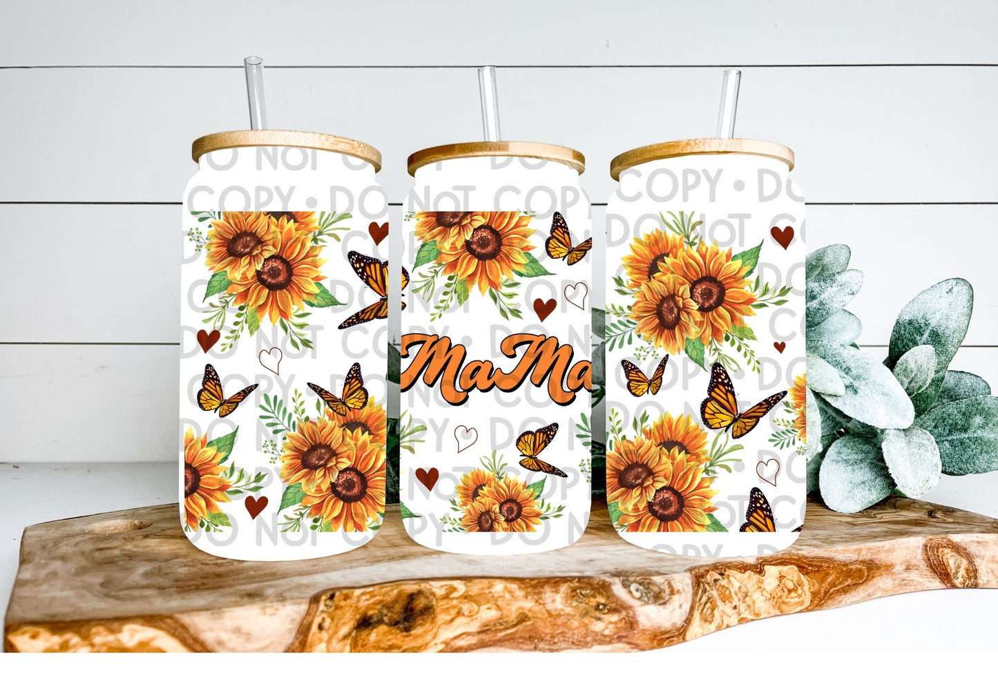 Mama Sunflowers Wrap 16oz - UV DTF