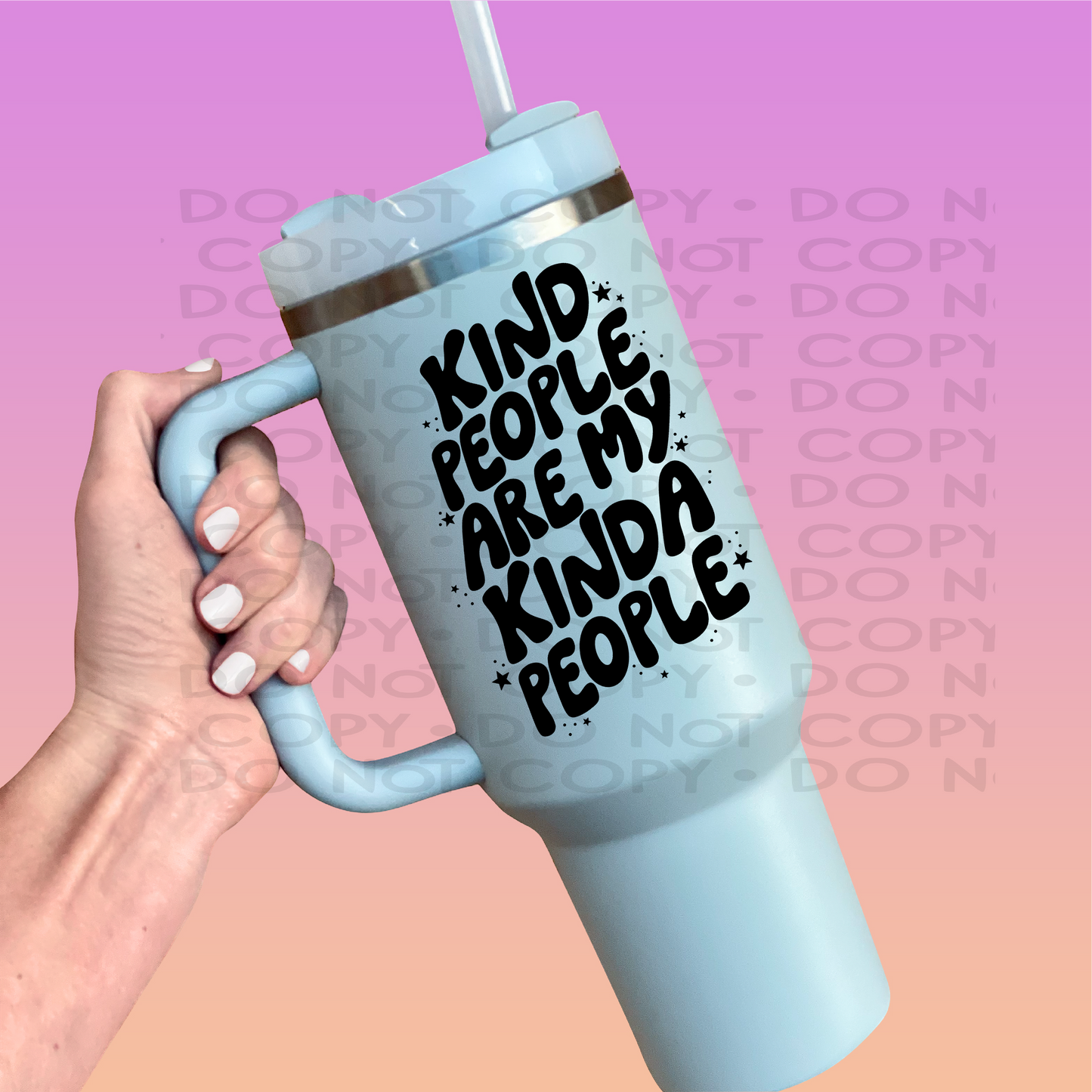 Kind people - UV DTF Decal