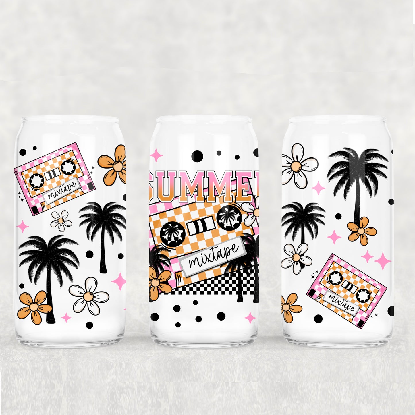 CSC Summer Mix tape - UV DTF Libbey