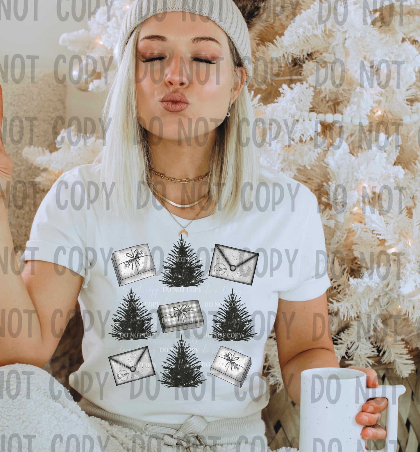 CHRISTMAS LETTERS GRID - DTF