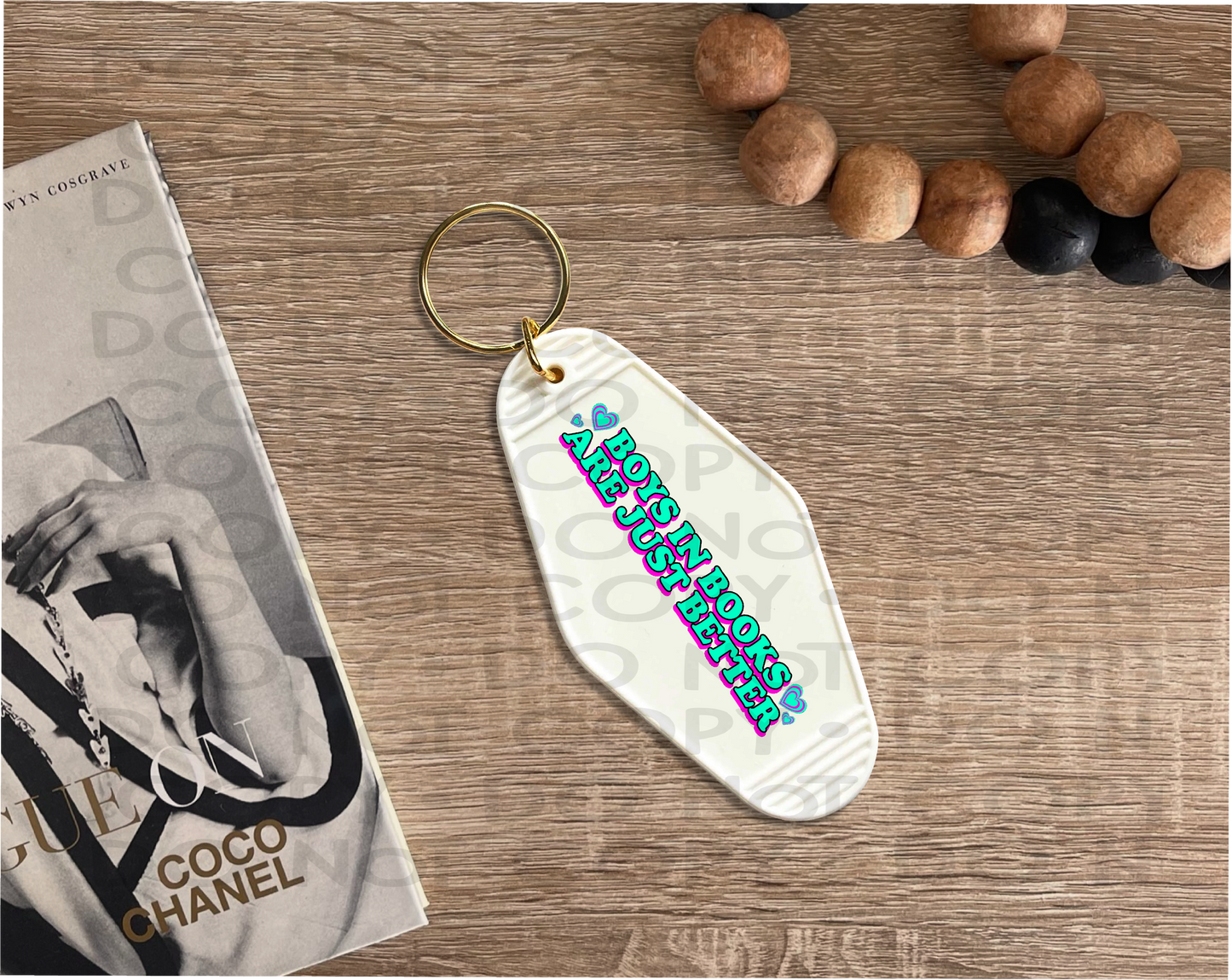 Boys in books are just better - UV DTF Keychain Decal