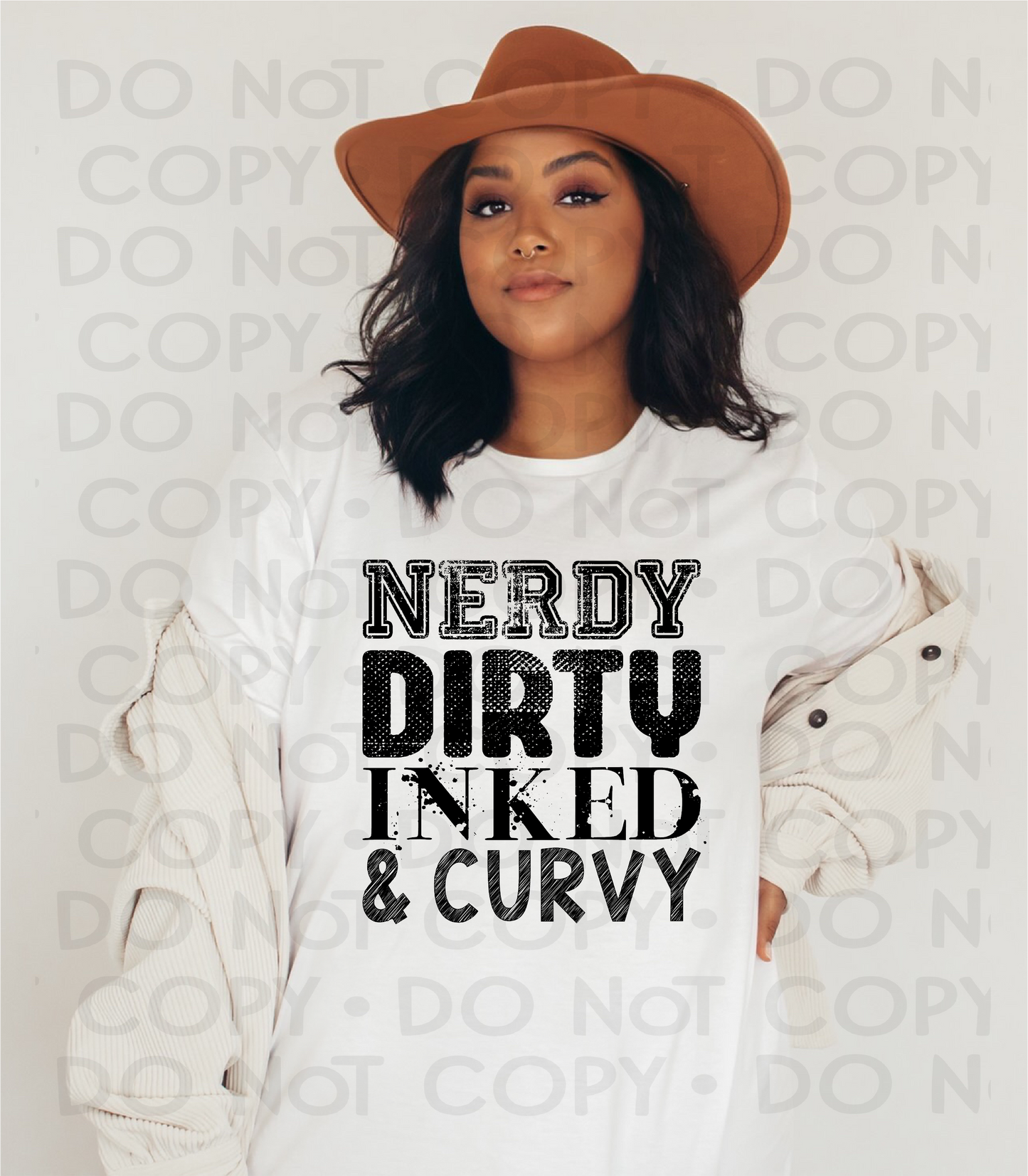 Nerdy dirty inked and curvy - DTF