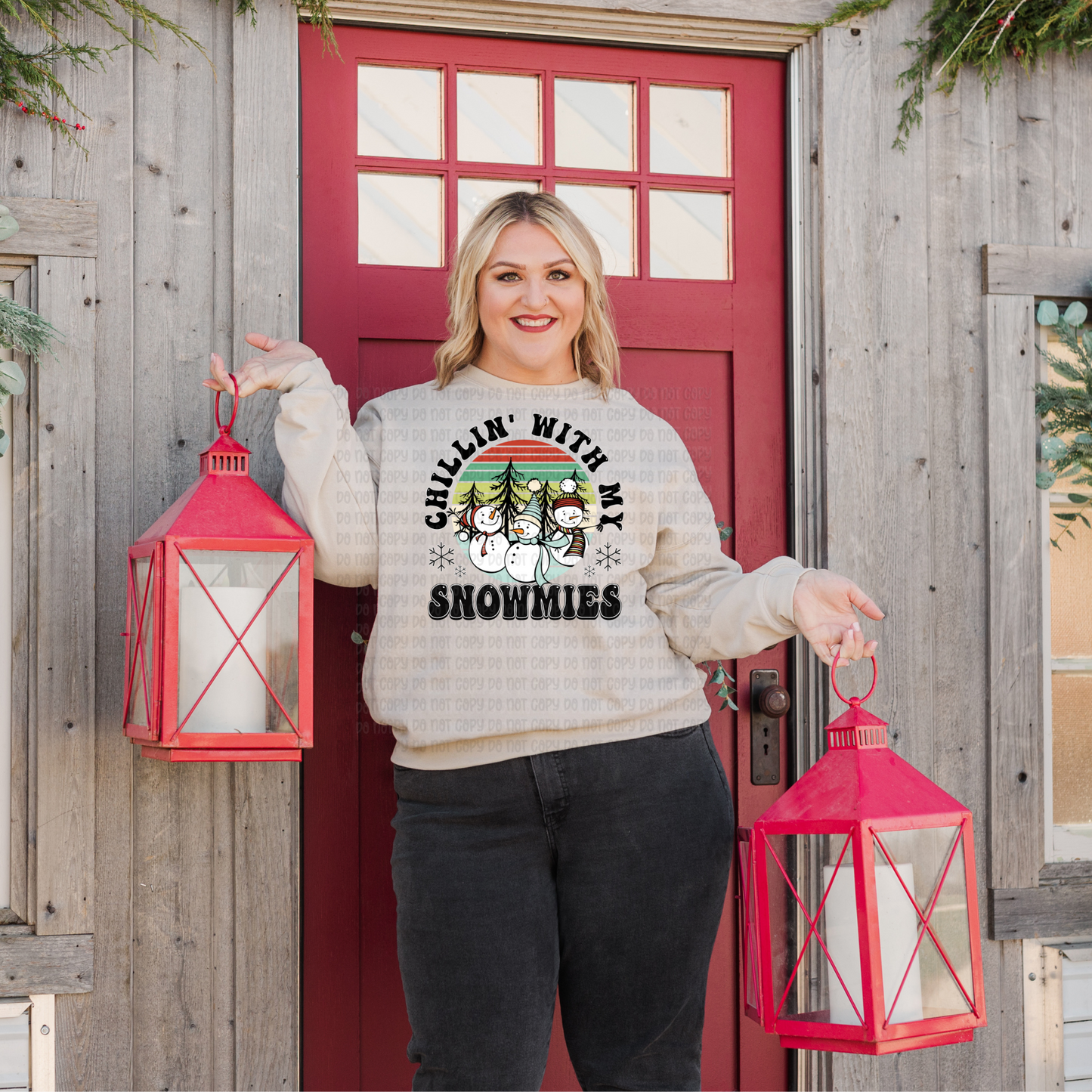 Chillin with my snowmies - DTF