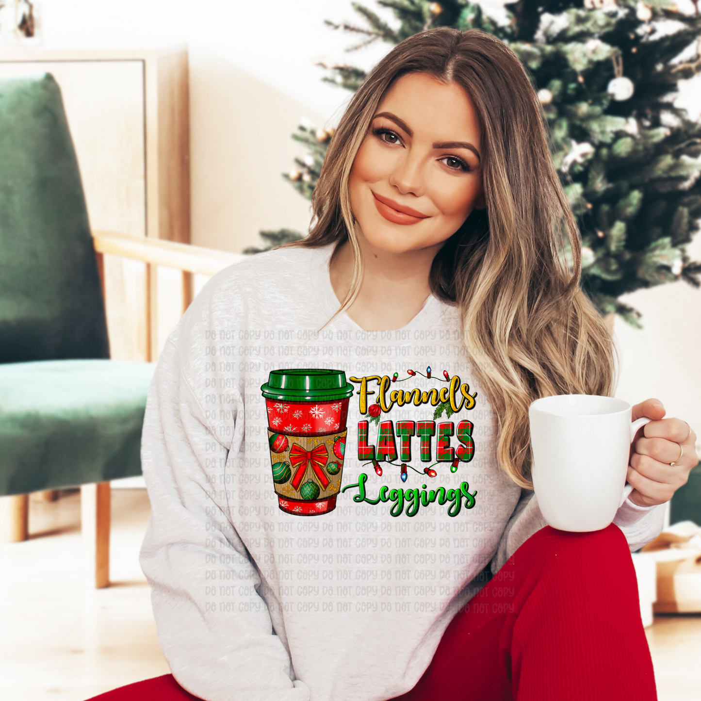 Flannels latte and leggings - DTF