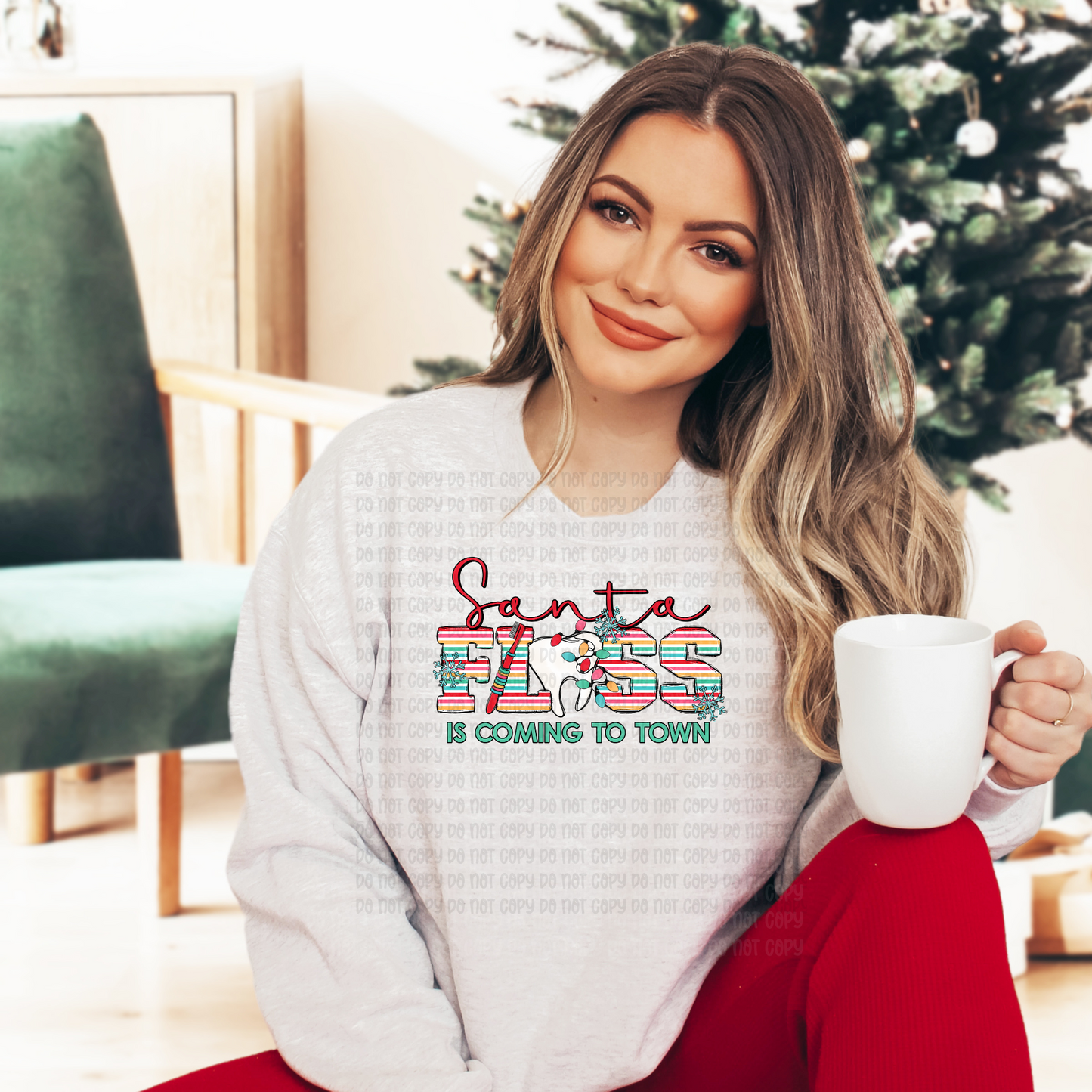 Santa floss - DTF