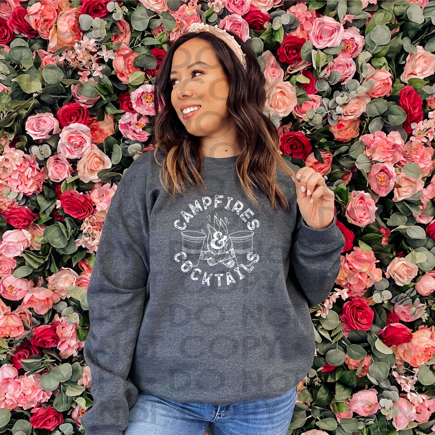 Campfires and cocktails - Screen Print