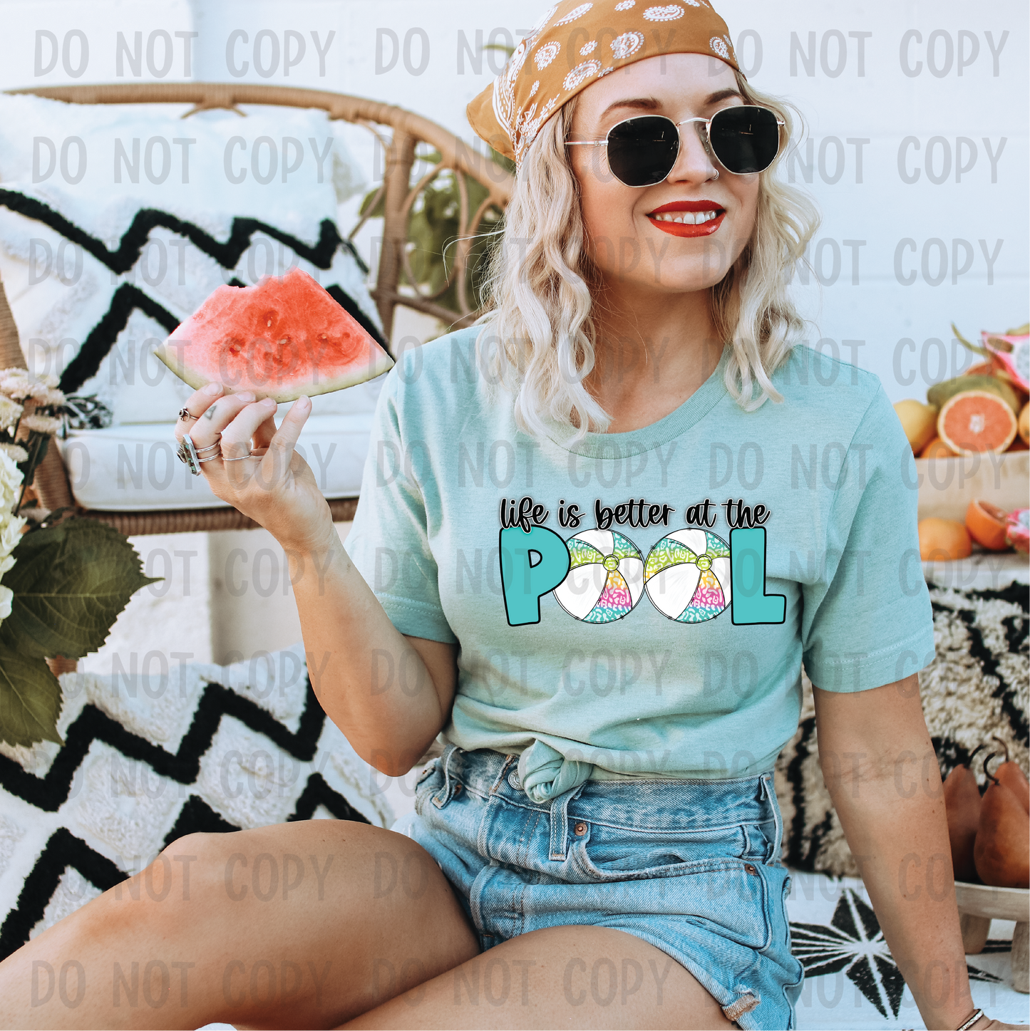 Life is better at the pool - DTF