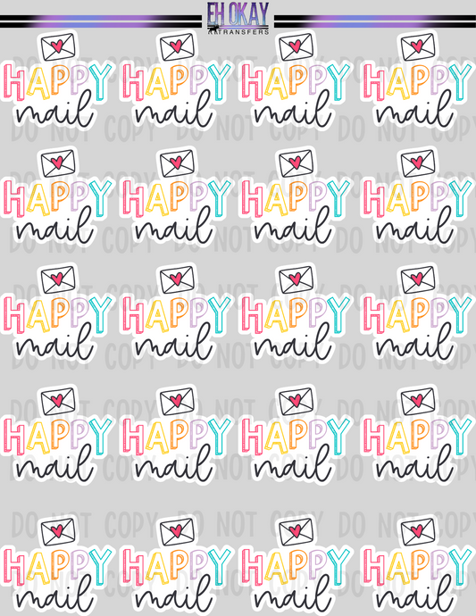 Happy Mail - Vinyl sticker sheet