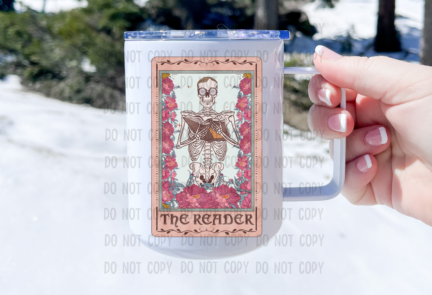 The Reader - UV DTF Decal