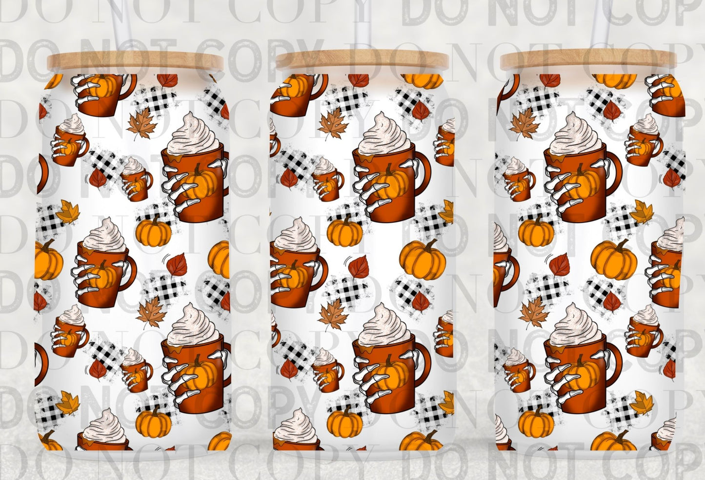 Pumpkin Spice Wrap 16oz - UV DTF