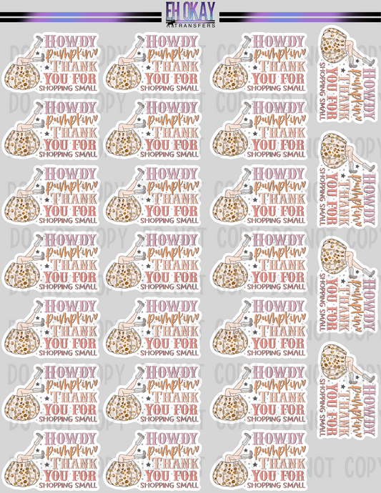 Pumpkin - Vinyl sticker sheet