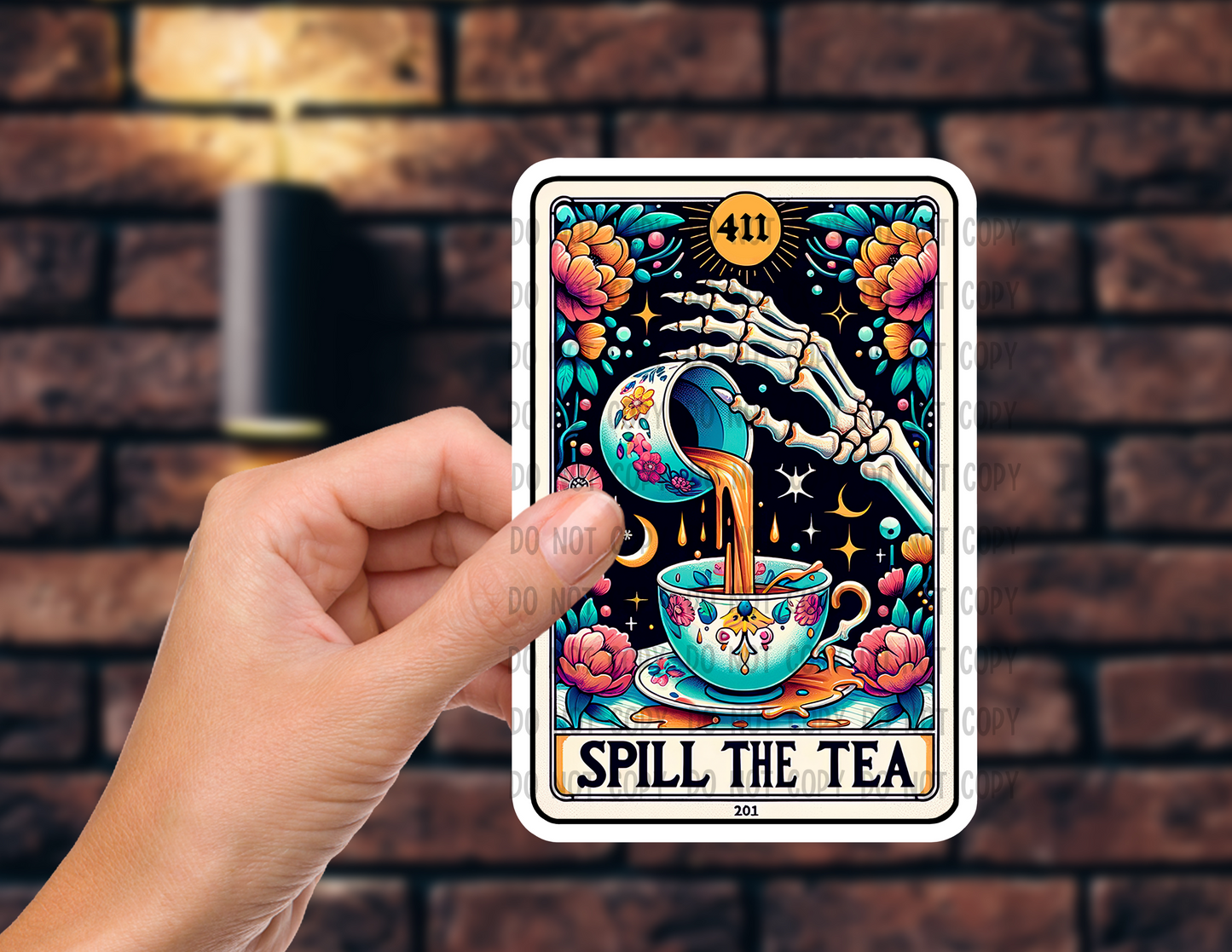 Spill the tea - Vinyl Sticker