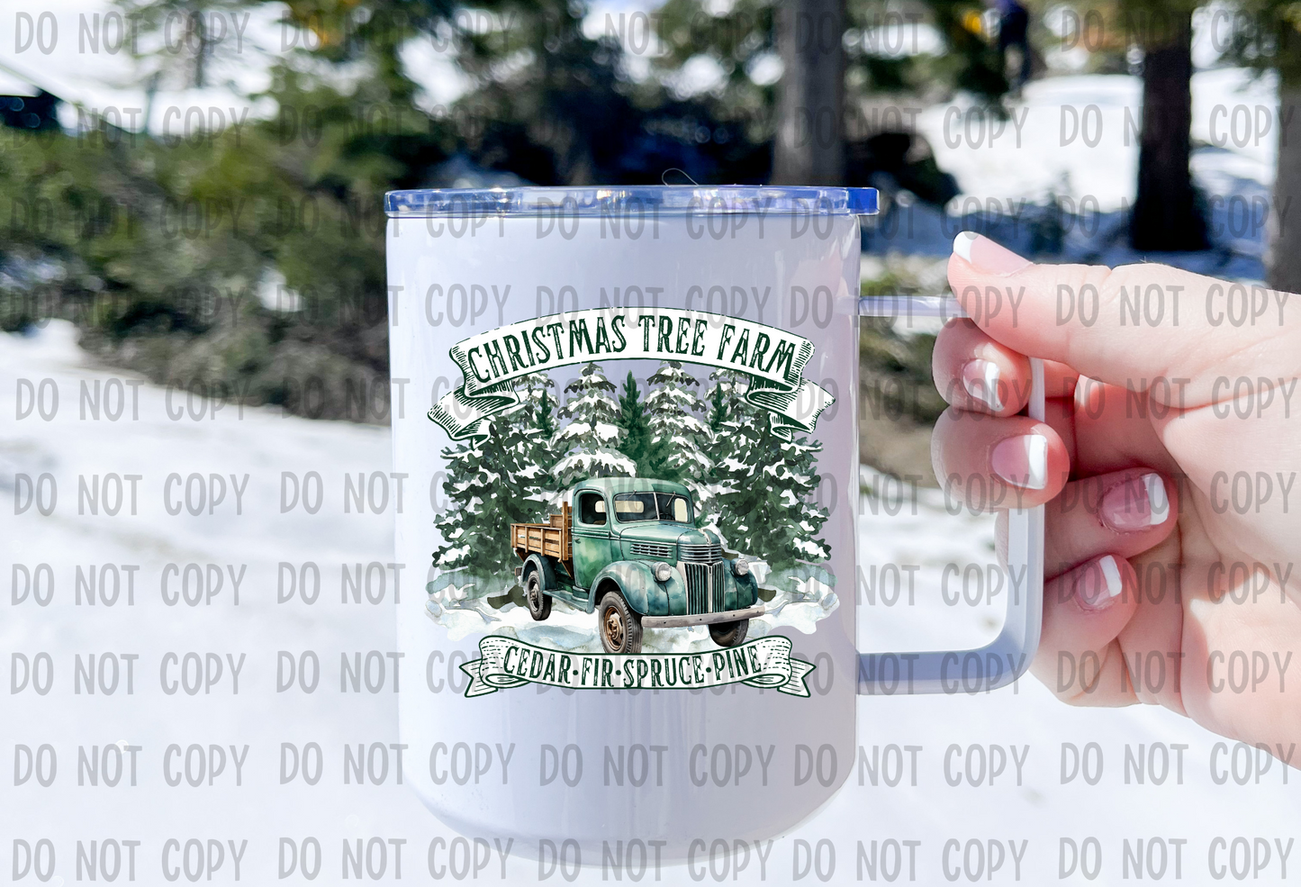 Christmas Tree Farm - UV DTF Decal